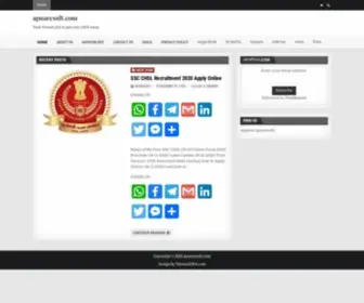 Apnaresult.com(Your Dream job is just one click away) Screenshot
