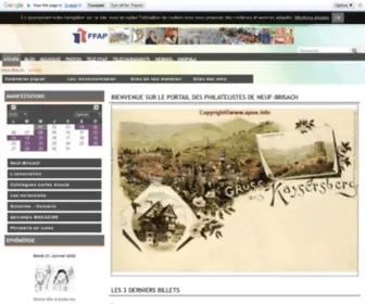 Apne.info(Le Portail des philatelistes de Neuf) Screenshot