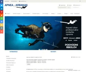 Apnea-Arbanas.hr(Apnea Arbanas) Screenshot