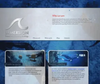 Apnea-Immersion.com(The freediving center and school in Dahab) Screenshot