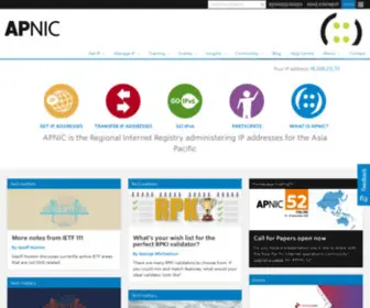 Apnic.com(Apnic) Screenshot