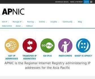 Apnic.net Screenshot