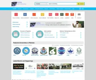 Apniuniversity.com(Colleges & Courses in Pakistan) Screenshot