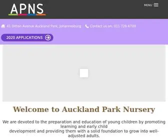 APNS.co.za(Auckland Park Nursery) Screenshot