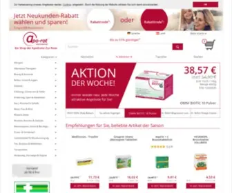 Apo-Rot.at(Apotheke Zur Rose mit Firmensitz in Deutschland) Screenshot