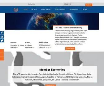 Apo-Tokyo.org(Asian Productivity Organization) Screenshot