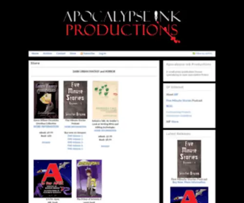 Apocalypse-INK.com(Apocalypse Ink Productions) Screenshot