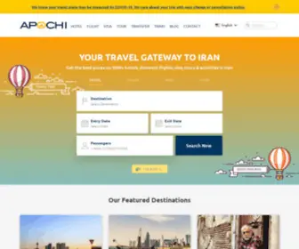 Apochi.com(Your Travel Gateway to Iran) Screenshot