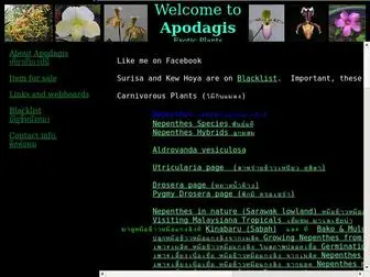 Apodagis.com(Apodagis Exotic Plants) Screenshot