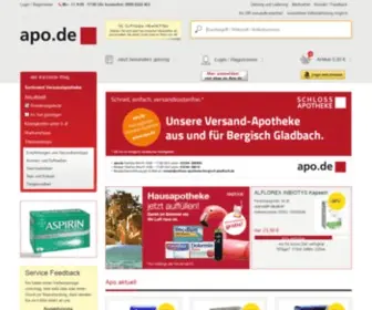 Apo.de(Ihre Versandapotheke aus Bergisch Gladbach) Screenshot