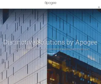 Apog.com(Apogee Enterprises) Screenshot
