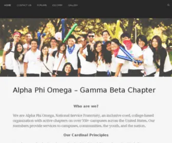 Apogb.org(Alpha Phi Omega) Screenshot