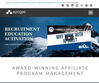 Apogeeagency.com(Affiliate Management Company) Screenshot