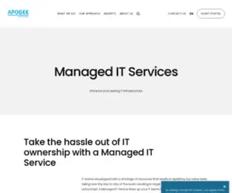 Apogeedesktopservices.co.uk(Managed IT Services) Screenshot