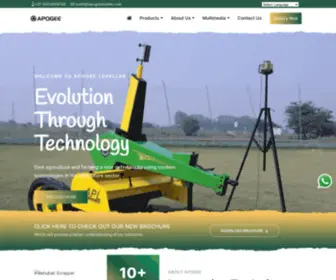 Apogeeleveller.com(Apogee Laser Land leveller) Screenshot