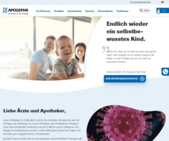 Apogepha.de(Ihr Partner in der Urologie) Screenshot