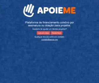 Apoie.me(Financiamento) Screenshot