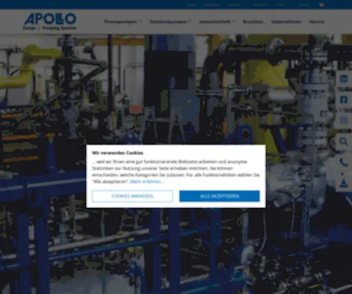 Apollo-Goessnitz.de(Entdecken Sie unsere hochwertigen Prozesspumpen nach API 610 & ISO) Screenshot