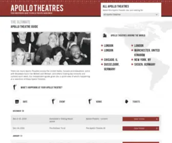 Apollo-Theatre.com(Apollo Theatre) Screenshot