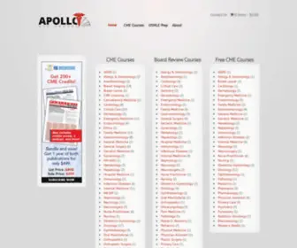 Apolloaudiobooks.com(CME and USMLE Test Prep) Screenshot