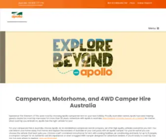 Apollocamper.com(Australia Campervan Hire from Apollo Motorhome Holidays) Screenshot