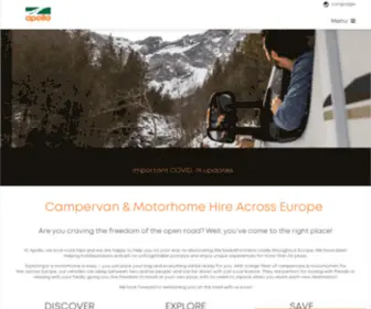 Apollocamper.eu(Campervan & Motorhome Hire Europe) Screenshot