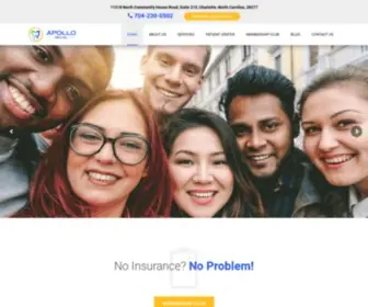 Apollodentalnc.com(Apollo Dental) Screenshot
