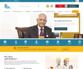 Apollohospitals.com(Hospital India) Screenshot