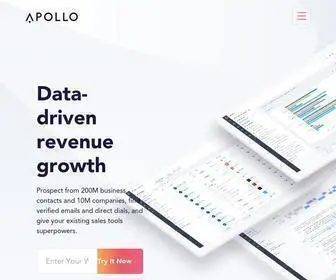 Apollo.io(Sales Intelligence and Engagement Platform) Screenshot