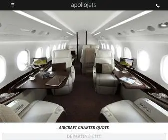 Apollojets.com(Private Jet Charter and Empty Leg Flights by Apollo Jets) Screenshot