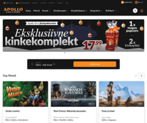Apollokino.ee(Apollo Kino) Screenshot