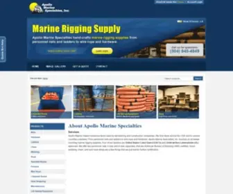 Apollomarinespecialties.com(Offshore Marine Rigging Supplies in New Orleans) Screenshot