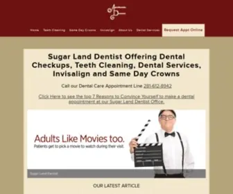 Apollonia-Dental.com(Sugar Land Dentist specializing in dental care for all ages) Screenshot