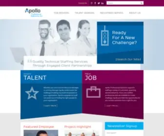 Apollopros.com(Apollo Professional Solutions) Screenshot