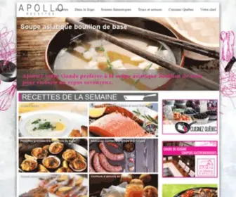 Apollorecettes.com(Apollorecettes) Screenshot