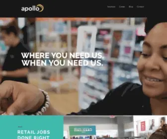 Apolloretail.com(Retail Store Merchandising) Screenshot