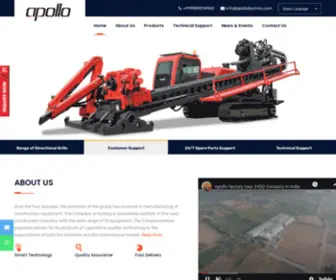 Apollotechno.com(India’s First Manufacturer of Directional Drills) Screenshot