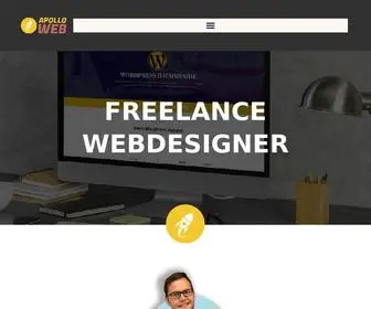 Apolloweb.dk(Freelance webdesigner) Screenshot