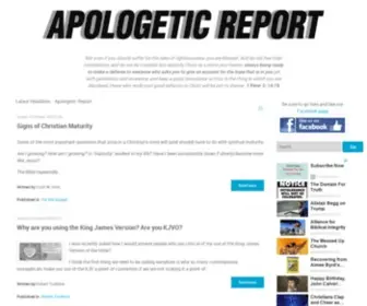 Apologeticreport.com(Apologetic Report) Screenshot