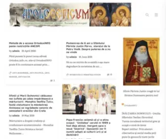 Apologeticum.ro(† APOLOGETICUM) Screenshot