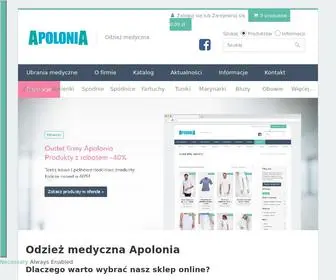 Apolonia.com.pl(Odzież medyczna online) Screenshot