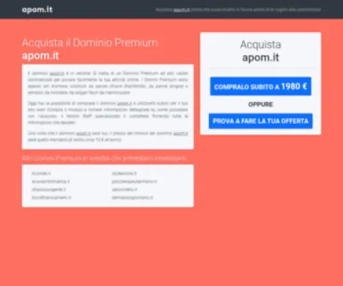 Apom.it(Domain information) Screenshot