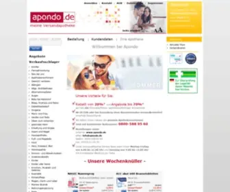 Apondo.de(Internet-Apotheke und Versand-Apotheke) Screenshot