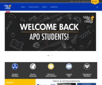 Apo.org(Alpha Phi Omega) Screenshot
