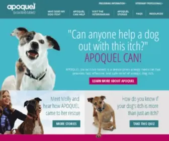 Apoqueldogs.com(APOQUEL (oclacitinib tablet)) Screenshot
