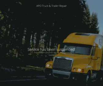 Aporepair.com(APO Truck & Trailer Repair) Screenshot