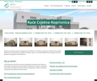 Apos-Koprivnica.hr(Agencija za poticajnu stanogradnju Koprivnica) Screenshot