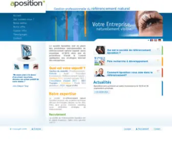 Aposition.com(Société de référencement naturel) Screenshot