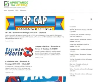 Apostandonaloteria.com.br(Apostando na Loteria) Screenshot