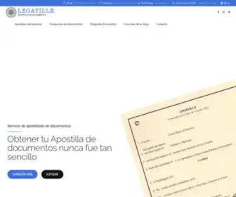 Apostillalegatille.com(Apostilla de documentos) Screenshot